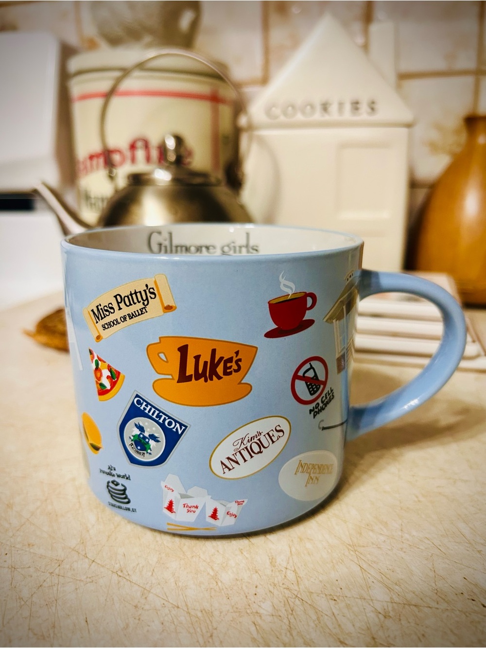 Blue Gilmore Girls Collectible Mug